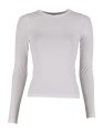 Dames T-shirt LS Build Your Brand Ultra Slim Wit